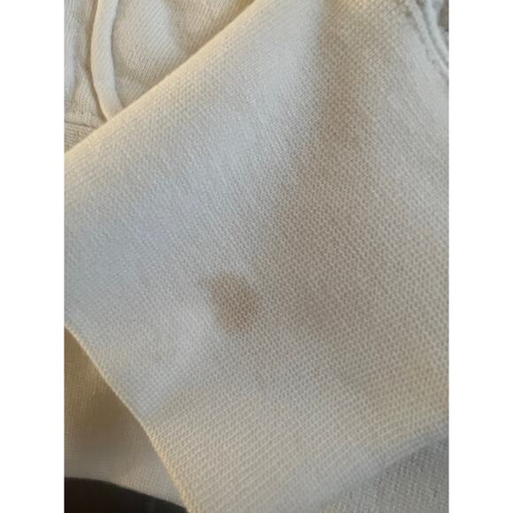 Y2K Roxy White Quilted Zip Up Jacket With A Fur Hood And Embroidery Size M - Picture 4 of 7